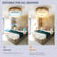 Ventilateur de plafond tressé 21 po Bohemian, télécommande silencieuse avec fonction de minuterie, température de couleur réglable, convient à la chambre à coucher et au salon-22731460