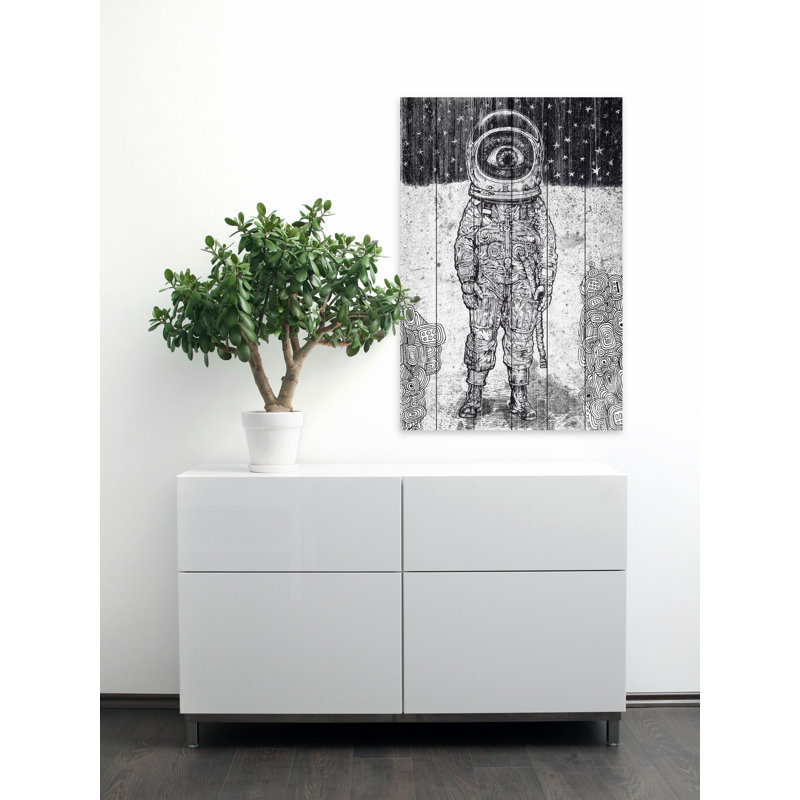 « a new world », reproduction d’art sur bois blanc, H 60 po x l 40po x P 1,5 po
