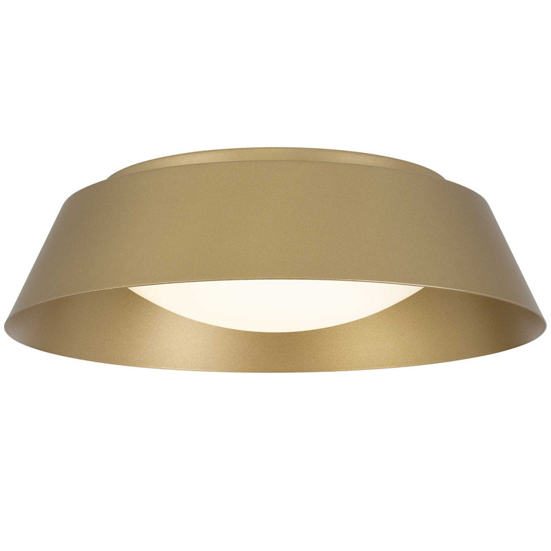 15 inch Brass LED Flush Mount