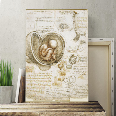 Leonardo Da Vinci - Wrapped Canvas Painting