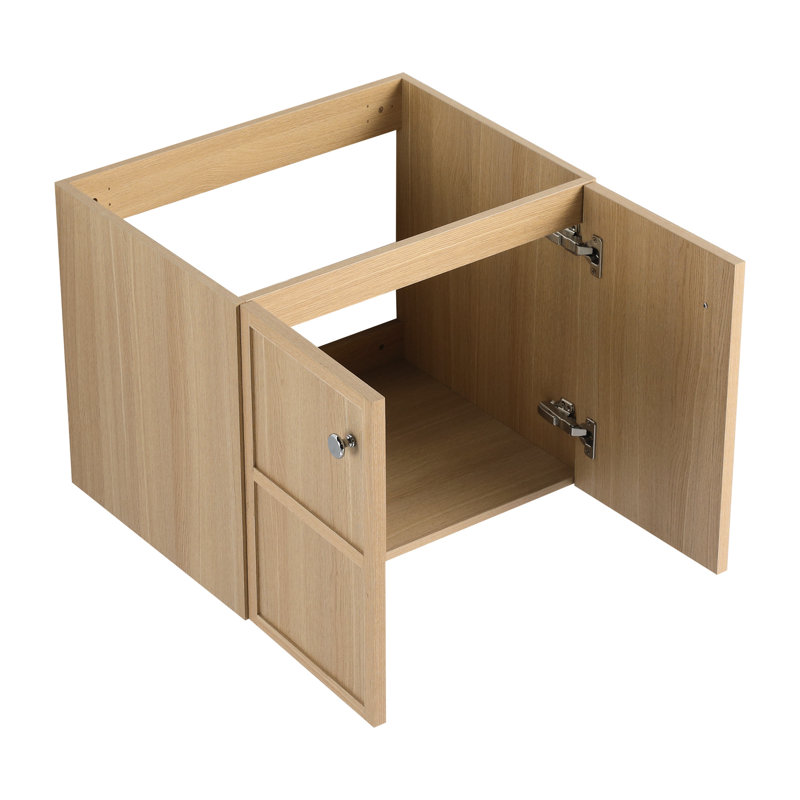 Meuble-lavabo de rangement de 61 cm (24 po) - Contreplaqué de chêne pour un style élégant et une grande durabilité