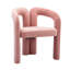 Ensemble confortable de chaises d'appoint rembourrées en velours pour divers espaces-843464025