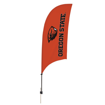 Oregon State Beavers - 7.5' Feather Flag with Spike Base - NCAA Licensed