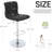 Tufted Fabric Bar Stools Set of 2, Adjustable Swivel Counter Height Barstools with Back, Upholstered Armless Airlift Bar Chairs for Kitchen Dining Cafe-33198492-118609826-118611200