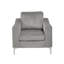 Canapé-lit modulaire en velours côtelé convertible gris avec accoudoirs pouvant être assemblés-523787426