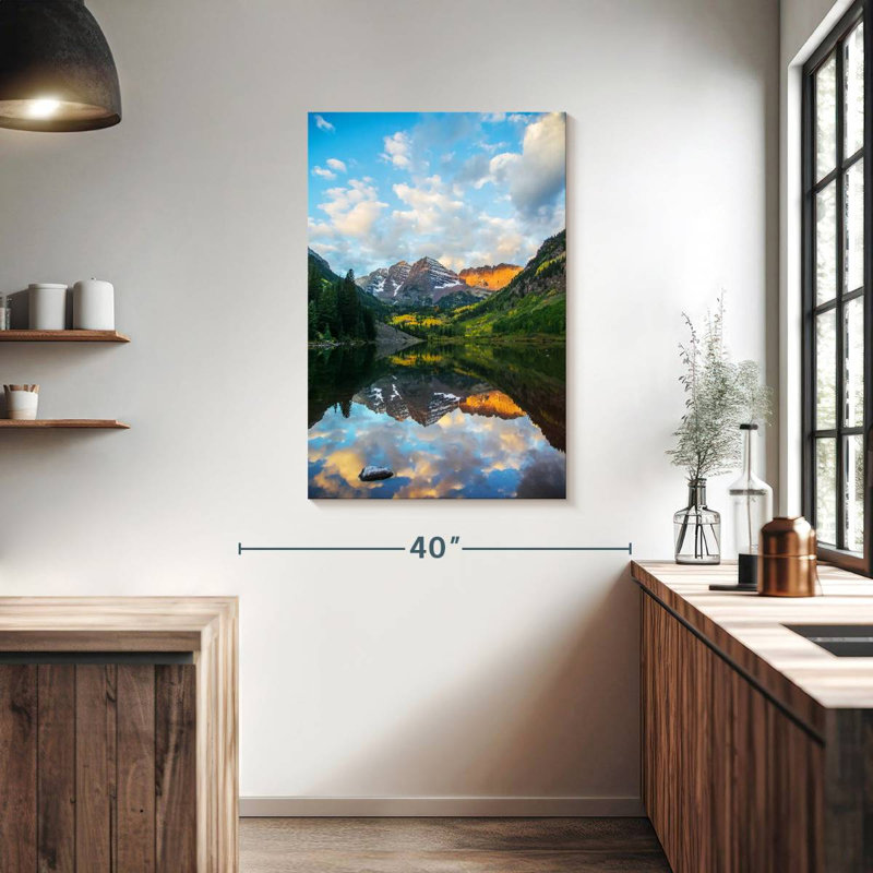 Alvord Maroon Bells Lake Sunrise, H 39 po x l 26 po