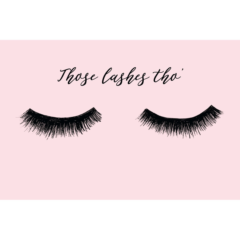 Lash Chat II by Alicia Ludwig - Wrapped Canvas Print, 30cm H x 46cm W x 3.8cm D