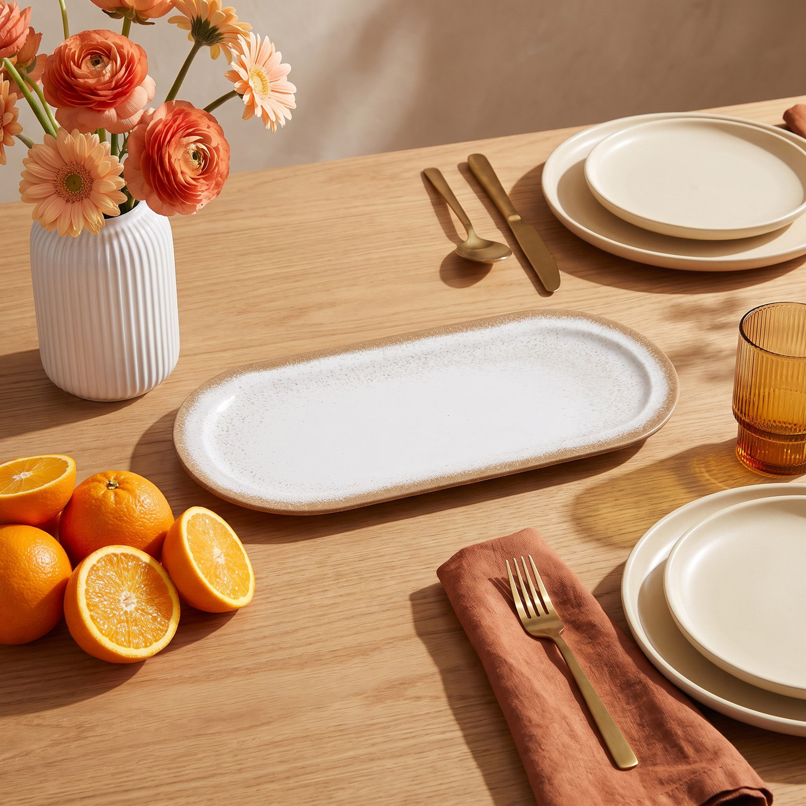 Belton Oval Melamine Platter