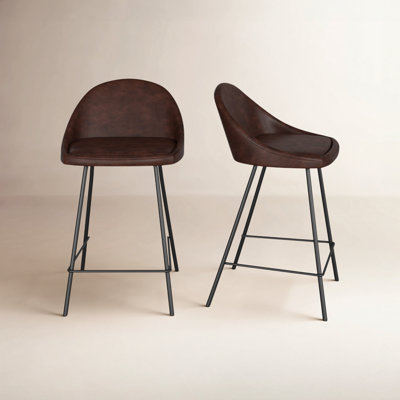 Holmes Vegan Leather Bar & Counter Stool