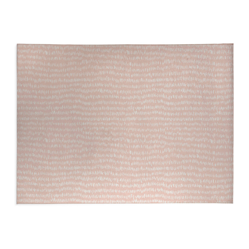 Tapis de bureau léger Crop Row, L 7 pi x L 5 pi, Pink