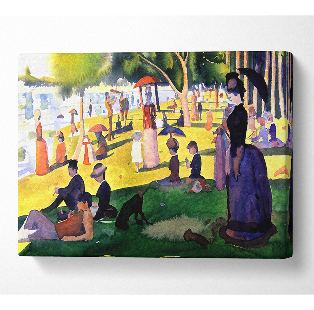 Seurat Sunday At La Grande Jatte - Kunstdrucke auf Leinwand