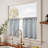Linen Rod Pocket  Light Filtering Striped Kitchen Cafe Curtains Curtains-804619943-804619948