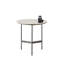Petite table d'appoint ronde décorative, table d'appoint à plateau en pierre frittée avec structure en métal robuste, table de chevet polyvalente et support à plante pour l'intérieur