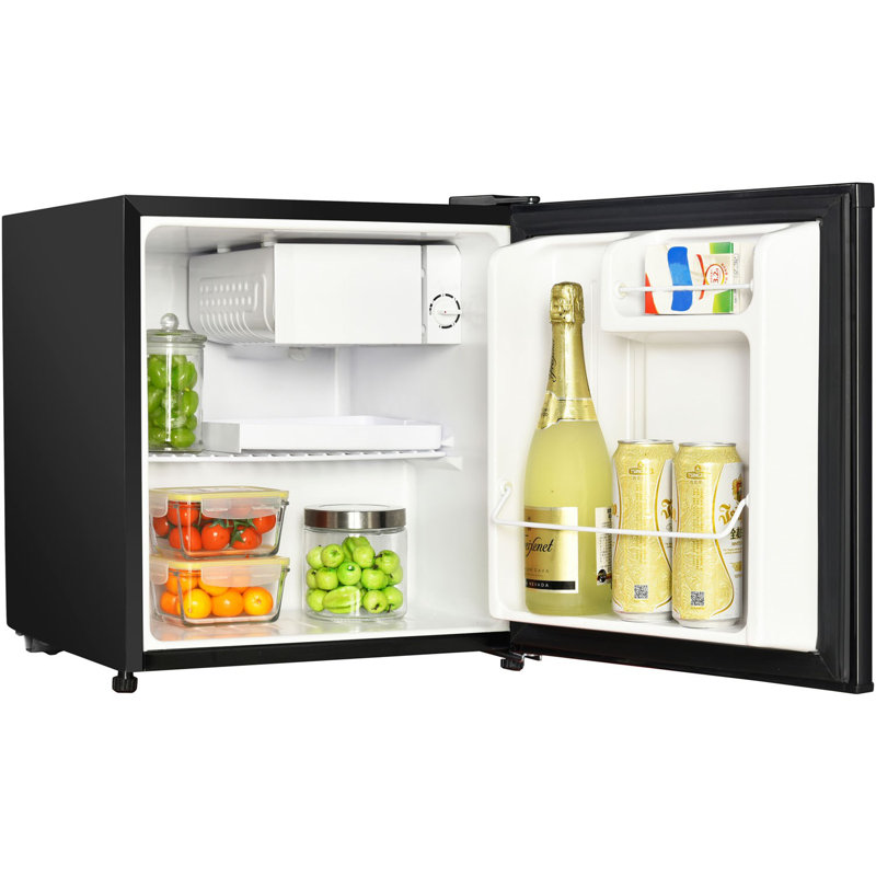 Magic Chef 1.7 CU 1.7 Cubic Feet Freestanding Mini Fridge with Freezer, Black