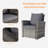 Wicker 4 - Person Patio Conversation Set-96068197