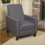 Fauteuil inclinable, tissu fumé contemporain repoussé | Convient aux petits espaces