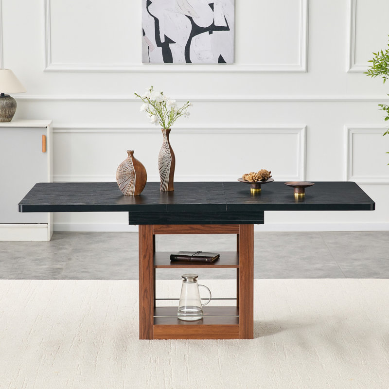 Expandable Dining Table with Storage Space