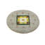 Tapis oriental oriental rond gris Greige Tribal