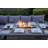 Beoll 9 - Person Metal Patio Dining Set with Rectangular Table , Cushions Included