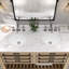 Lavabo de salle de bain ovale encastré en céramique brillant avec trop-plein