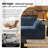 Boneless V-Shaped Modular Corner Sectional 5-Piece Plush Corduroy Sofa,118"W Cloud Couch,No Assembly Required Boneless Couch-814862023
