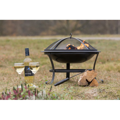 Atlanta Tiered Steel Wood Burning Fire Pit
