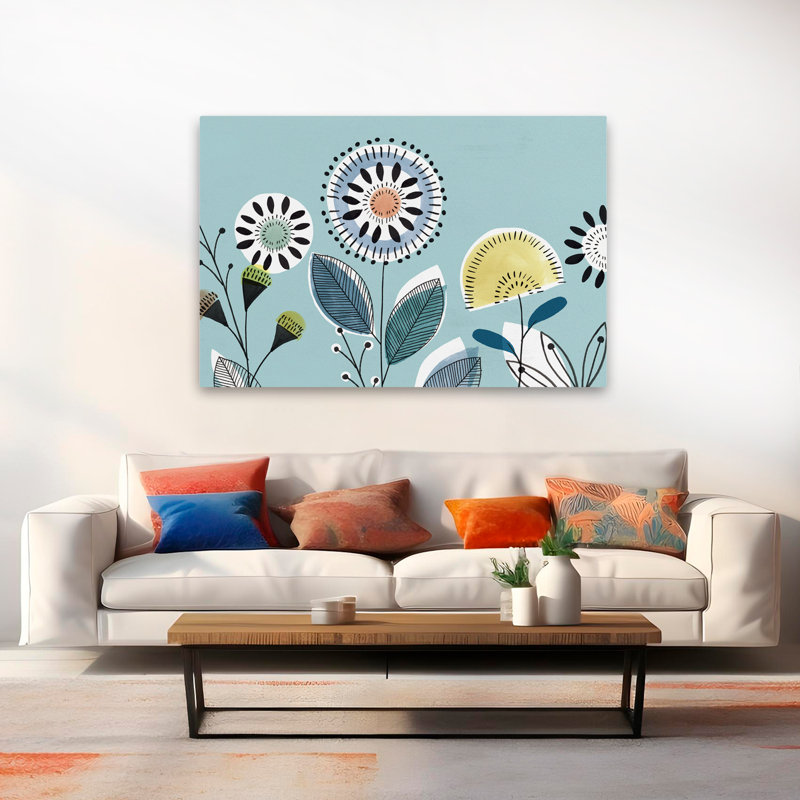 Plantes, fleurs, fleurs de Scandi II, H 40 po x l 60 po