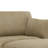 Bentura Oversized Upholstered Beige Corduroy Modular Chaise Lounge with Armrests & Throw Pillows-257487320-257373544