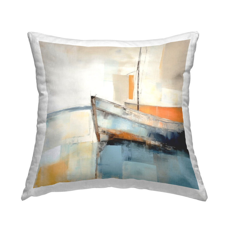 Coussin Coastal Charm Expedition, imprimé par Irena Orlov