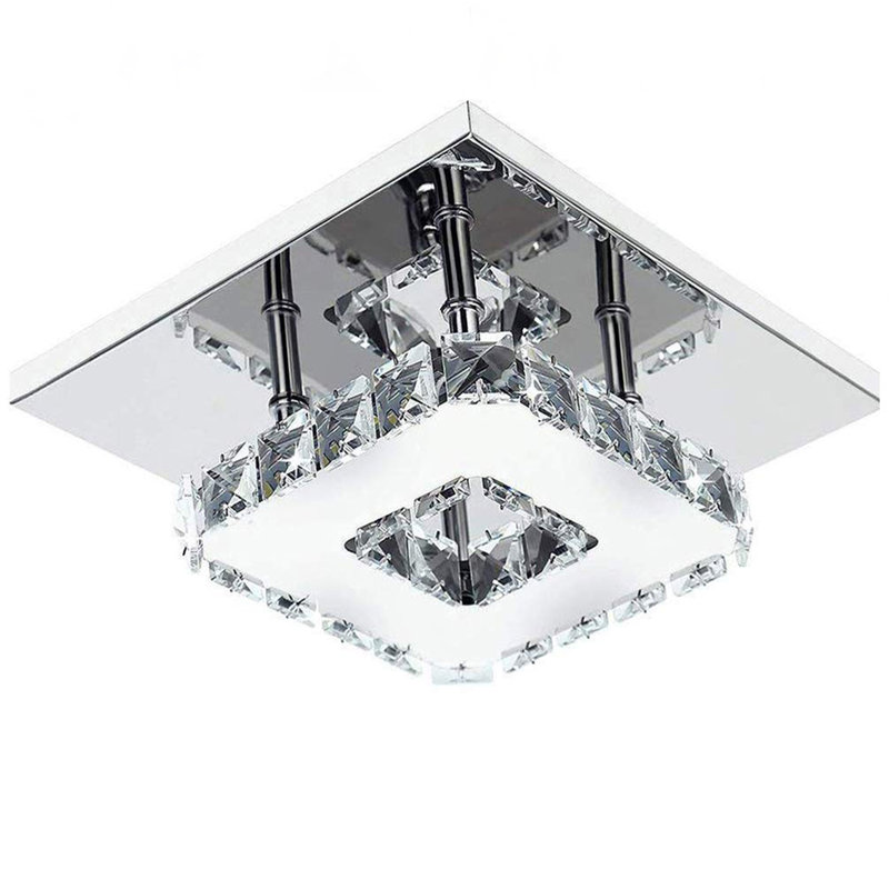 Saven 1 - Light 7.9" Crystal LED Flush Mount