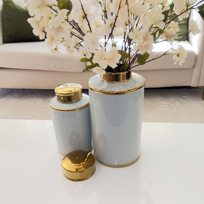 Ensemble de vases à fleurs en céramique Retro