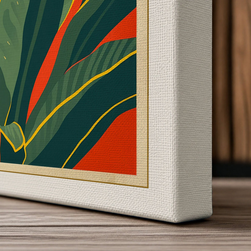 Radiance Botanical - Wrapped Canvas, 36x24 - 91.4 x 61.0 cm, Cream Border