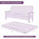 Textured Grid Stretchy Washable Box Cushion Futon Slipcover