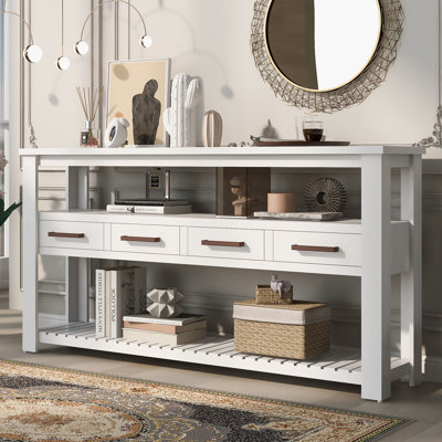 61.5" Wide 4 - Drawer Credenza Office Storage Cabinet