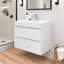 Meuble-lavabo suspendu moderne en bois naturel de 24 pouces avec lavabo blanc intégré et 2 tiroirs de rangement, fixé au mur et entièrement assemblé-1268244654-1268244655