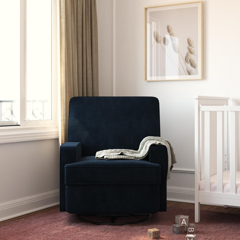 Fauteuil inclinable et pivotant, Bleu marine