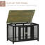 Cage pour chien avec dessus ouvert