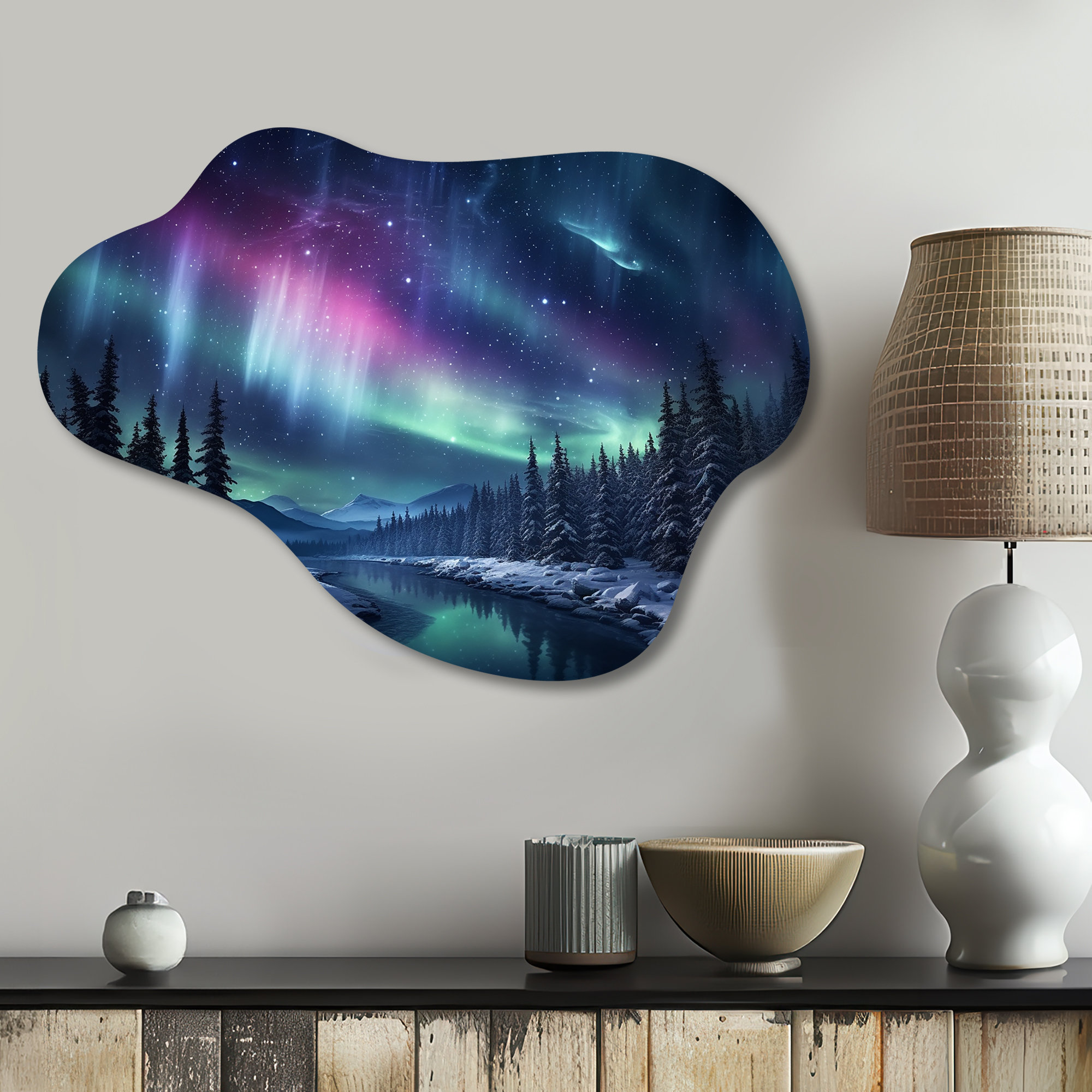 Design Art Northern Lights III Aurora Borealis Cloud Shape