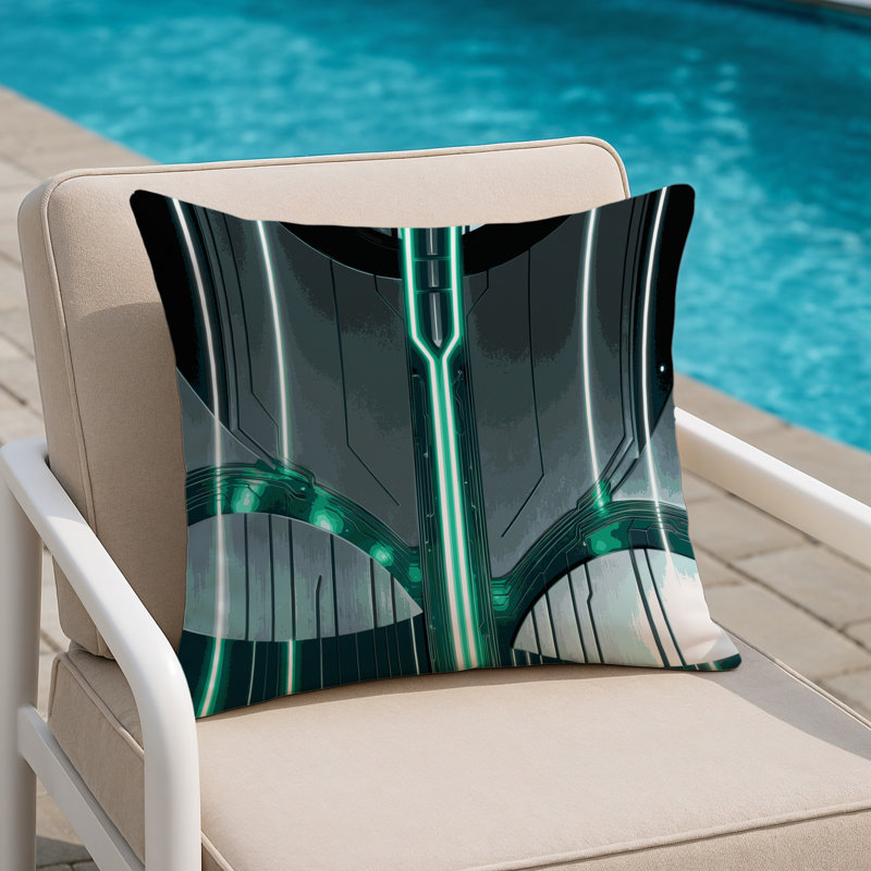 Warp Matrix Indoor And Outdoor Throw Pillow, Square 16"