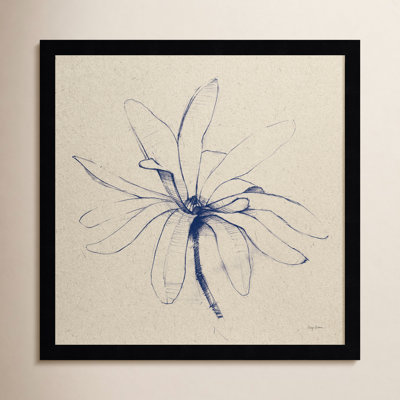 Modern Vintage Floral I Indigo Print