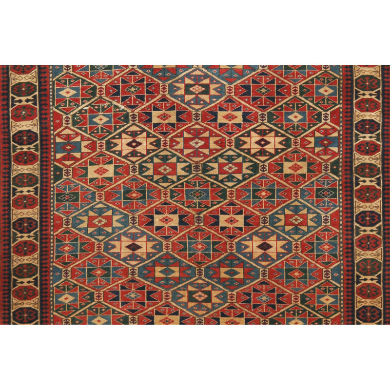 Antique One-of-a-Kind 4'6X6' Hand Knotted Area Rug