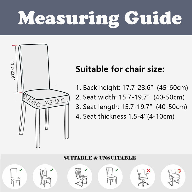Box Cushion Dining Chair Slipcover