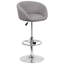 Tabouret de bar rotatif à hauteur ajustable Nordin-24677776