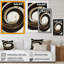 Gold Glamour Circle III - reproduction d'art sur toile-881443719-881443718