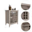 Armoire de bar Essential, une tablette ouverte, six supports à vin intégrés, un tiroir-16199648-16199650