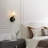 Adelgunde Modern Blcak Brass Wall Sconce