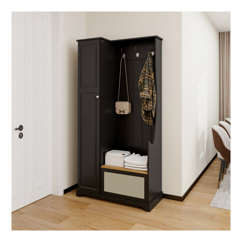 Arbre d'entrée avec banc, armoire de rangement, convient au salon, au vestibule, à la chambre à coucher