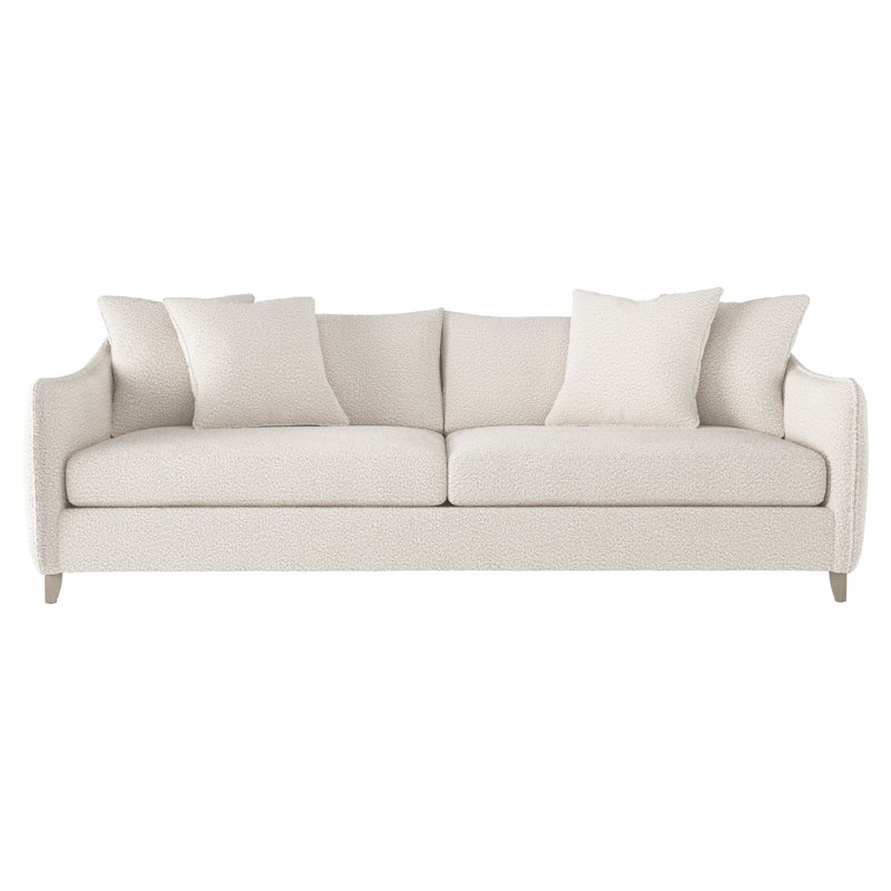 Joli Loveseat, Cream Boucle 1146-002, Brown