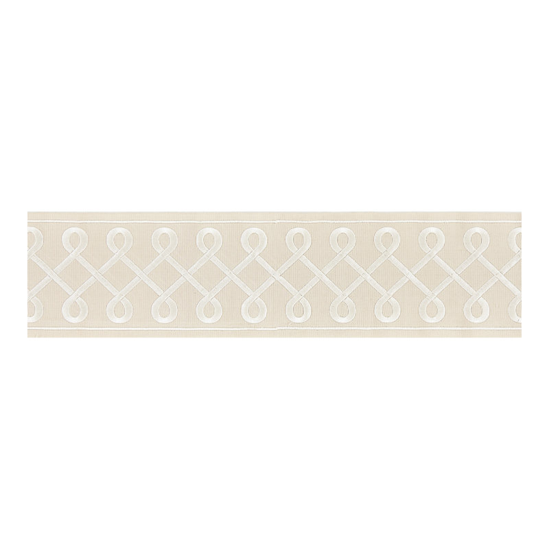 Mélange de coton brodé Oriana Soutache, Sable