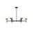 Rigsby Six-Light Matte Black Medium Chandelier-127380310